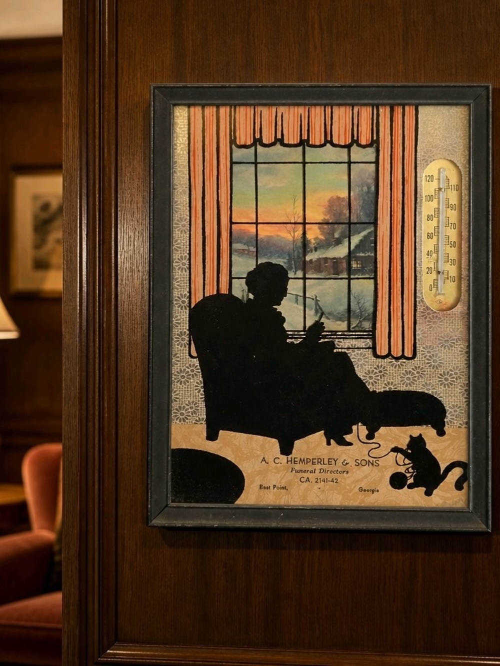 Vintage Silhouette Wall Art - 1936